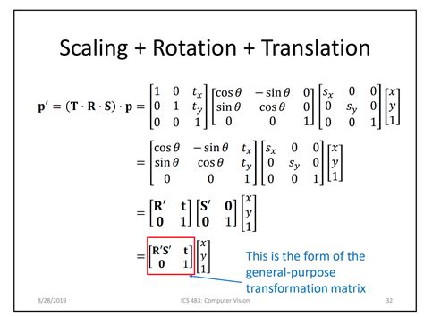 Solved 1. (10 points) Find the 2D transformation matrix for | Chegg.com