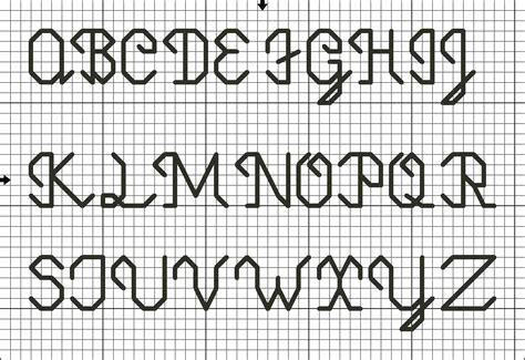 Backstitch Alphabet - Cross Stitch Patterns