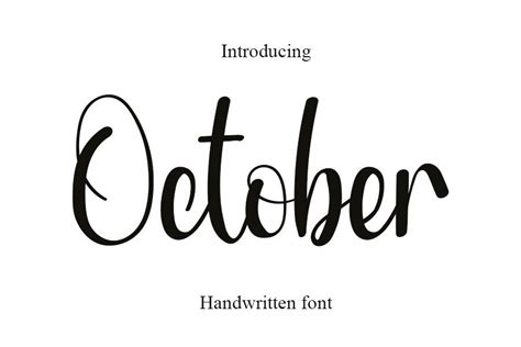 October Font by PiPi Creative · Creative Fabrica