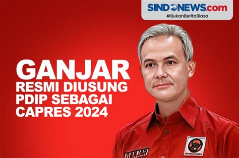 SINDOgrafis: PDIP Resmi Usung Ganjar Pranowo sebagai Capres 2024