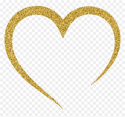 Cliparts Heart Gold Clipart Transparent Download Heart, HD Png Download ...