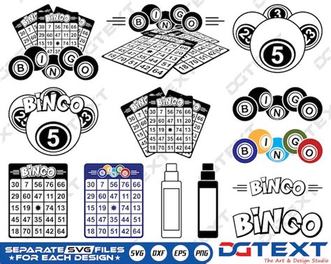 Bingo SVG Bingo Vector Silhouette Cricut File Clipart | Etsy