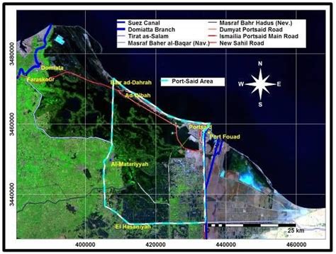 Location Map of Main and Sub study areas: Damietta to Port-Said ...