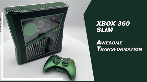 Xbox 360 Slim Custom Mod - unique design - YouTube