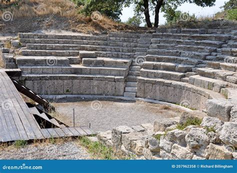 Odeon of Troy IX, Troy, Hisarlik, Canakkale Province, Turkey Stock ...