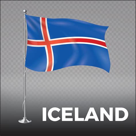 Iceland flag Vector illustration 21915115 Vector Art at Vecteezy