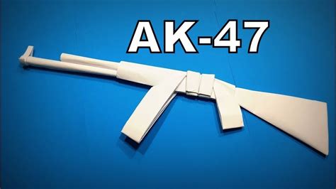 Origami Gun AK-47 | How to Make a Paper Gun AK47 DIY | Easy Origami ART ...