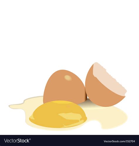 Broken egg Royalty Free Vector Image - VectorStock