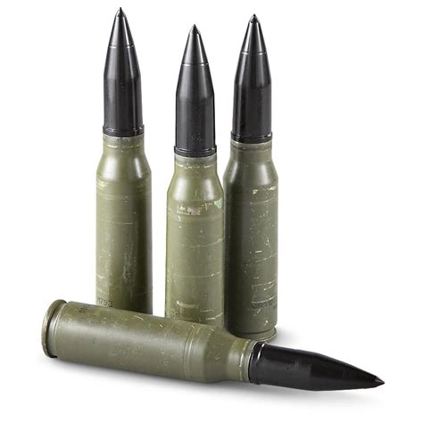 4-Pk. Used U.S. 25mm Dummy Rounds - 144459, Dummy Rounds & Grenade ...