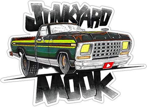 Amazon.com: Junkyard Digs Merch Junkyard Digs Mook F150 Die-Cut Sticker ...