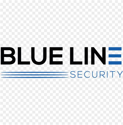 Logo For Blue Line Security - Electric Blue PNG Transparent With Clear ...