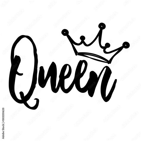 Queen vector design. Crown clipart. Isolated on transparent background ...