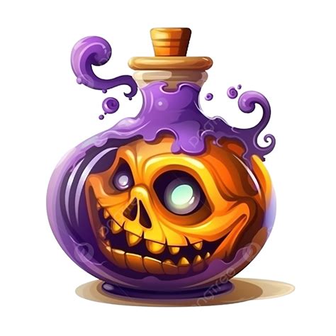 Halloween Cartoon Potion, Halloween, Poison, Potion PNG Transparent ...