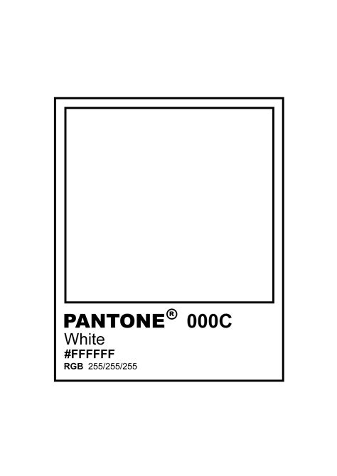 White Pantone RGB