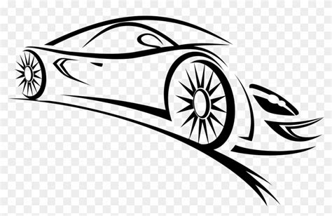 Sports Outline Car Png Clipart - Car Logo Vector Png - Free Transparent ...