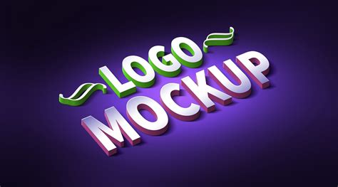 3D Logo & Text Effect Mockup (PSD) - GraphicsFuel