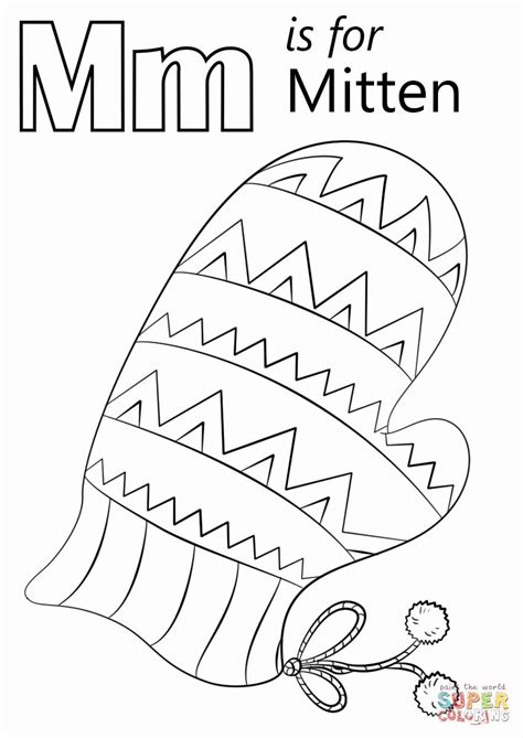 Letter Mm Coloring Pages