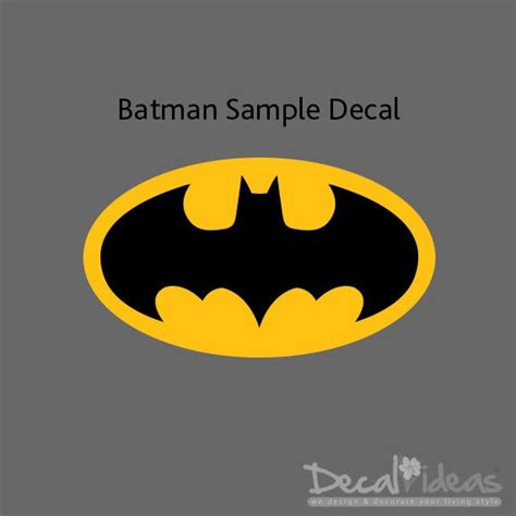 Batman Emblem Sample Vinyl Wall Decal Sticker Batman Logo