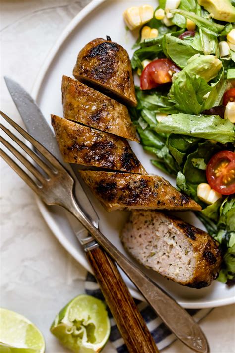 grilled sausage + the perfect one-bowl salad - plays well with butter