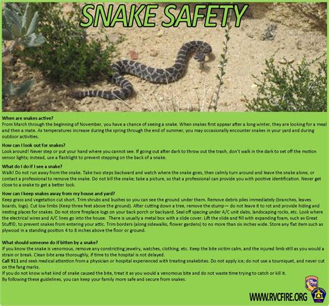 Snake Safety! – Disaster Assistance Response Team