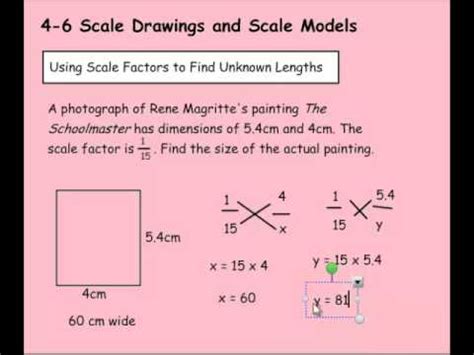 Math 7: 4-6 Scale Drawings and Scale Models - YouTube