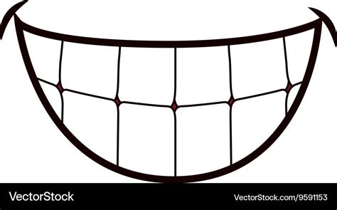 Smile cartoon icon mouth design graphic Royalty Free Vector