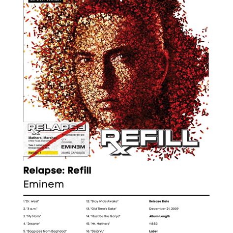 Eminem Relapse Refill Album Cover