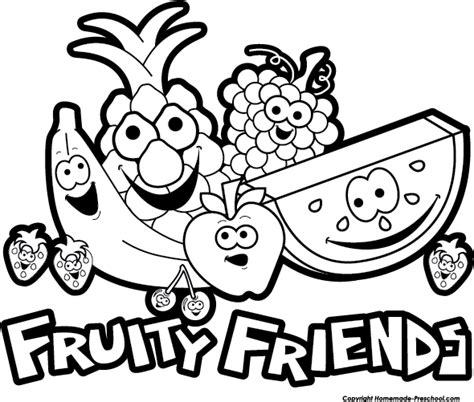 Fruit black and white free fruit clipart - WikiClipArt