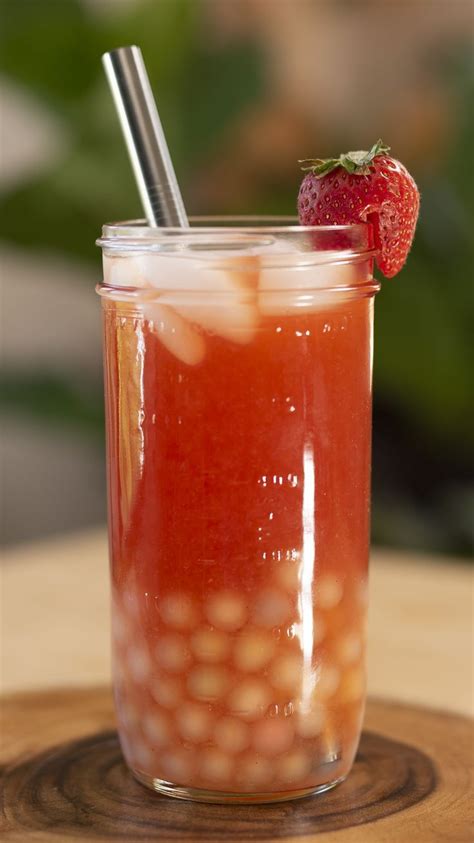 Strawberry Bubble Tea | Recipe | Bubble tea recipe, Strawberry bubble ...