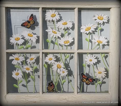 Window Panes: Painting On Old Window Panes