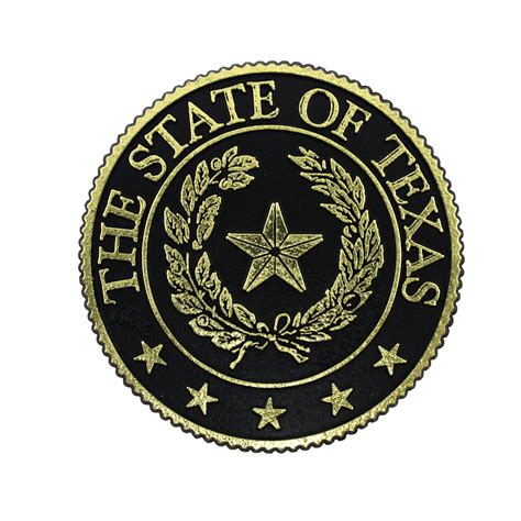 Texas State Seal Gold-Tone Magnet