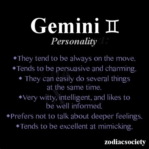 Gemini Personality Traits