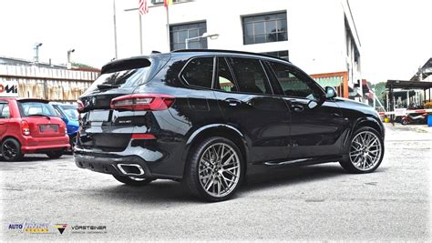 BMW X5 G05 Black with Vorsteiner V-FF 107 Aftermarket Wheels Wheel ...