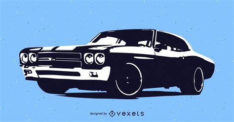 Muscle Car Vector Graphic Vector Download