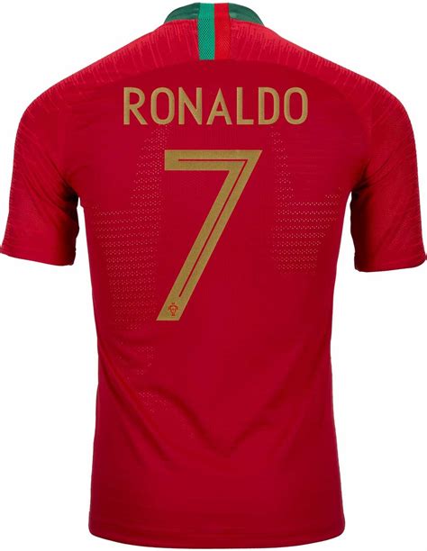 2018/19 Nike Cristiano Ronaldo Portugal Home Match Jersey - SoccerPro ...