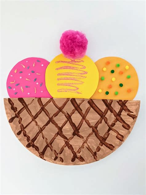 Awesome Paper Plate Ice Cream Craft Kids Will Love - Crafting A Fun Life