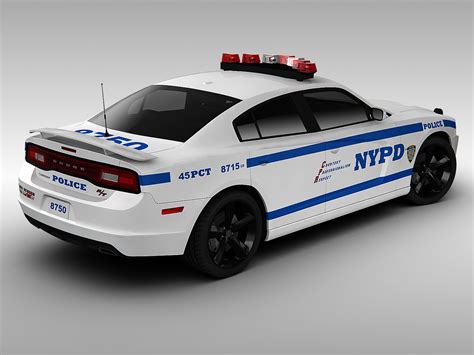 Dodge Charger NYPD Police Car 2013 3D model | CGTrader