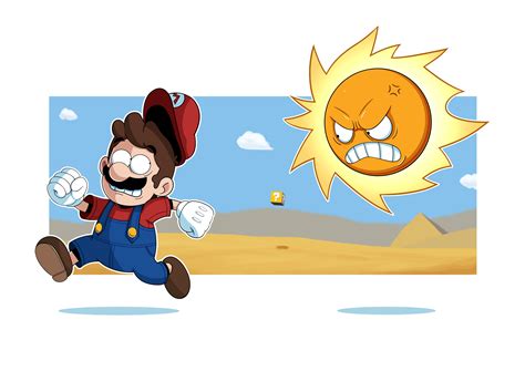 Super Mario Angry Sun by Eduardo-13 on DeviantArt