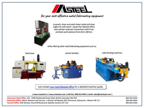 Masteel metal fabricating equipment - Masteel