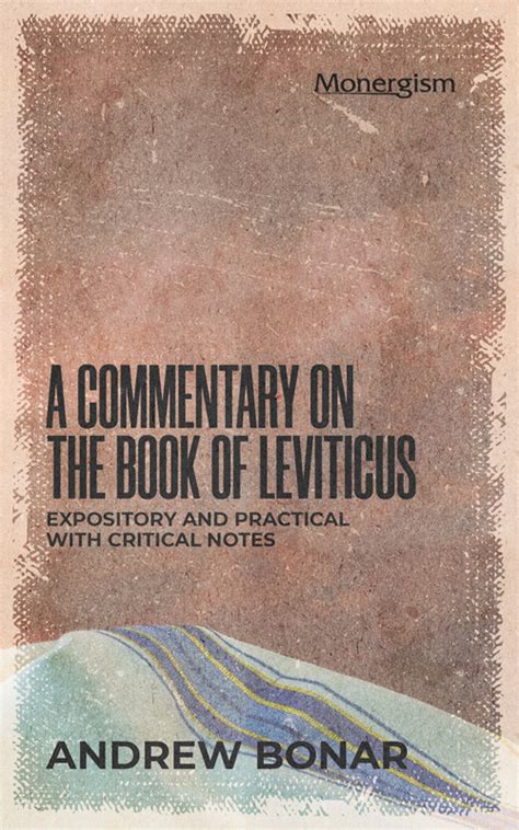 A Commentary on the Book of Leviticus (eBook) | Monergism