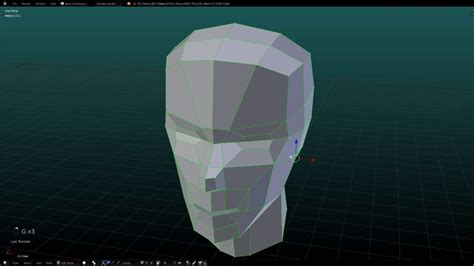 Blender Low Poly Face - Magnetic Blender