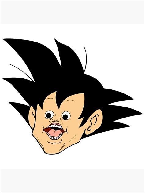 "Goku Meme Face" Poster for Sale by marhinmichael | Redbubble