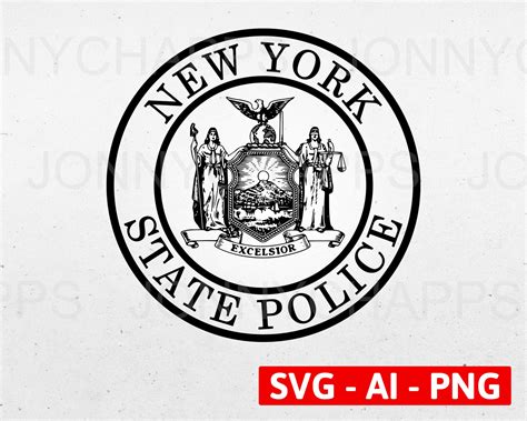 New York State Police Trooper Department Seal Logo Law - Etsy