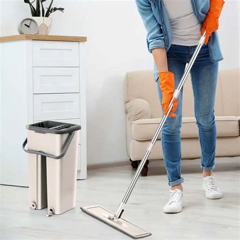 Buy 360 Degree Cleaning Flat Mop with Bucket in Pakistan