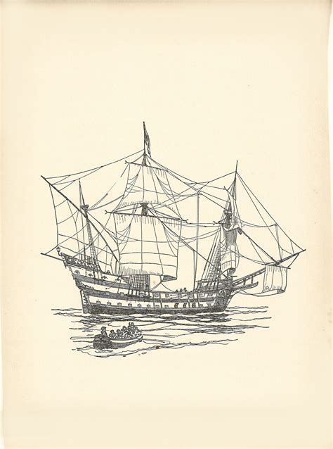 Galleon Ship Drawing at GetDrawings | Free download