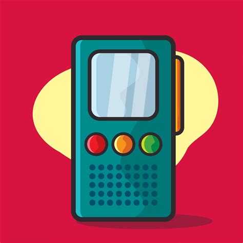 voice recorder illustration in flat style 3237280 Vector Art at Vecteezy