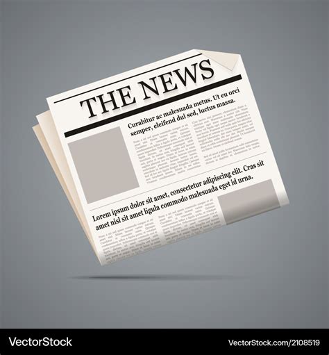 Newspaper Royalty Free Vector Image - VectorStock