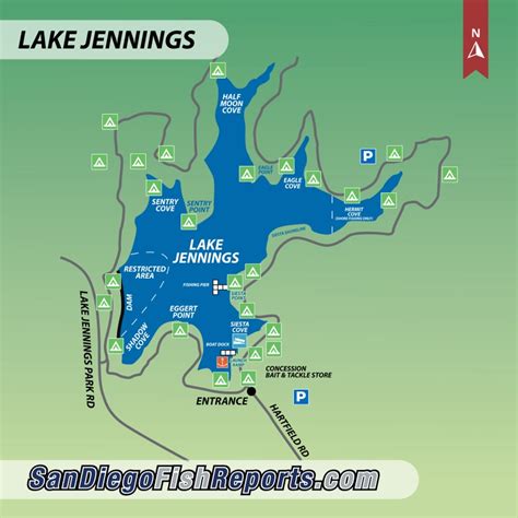 Lake Jennings - Fish Reports & Map