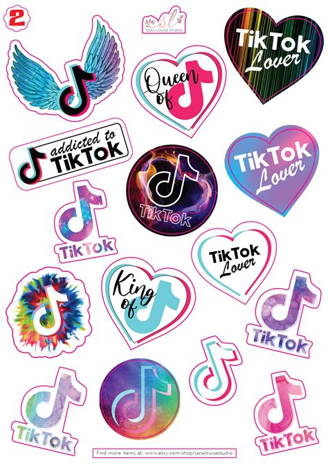 TikTok Stickers TikTok Decals Waterproof Labels Ideal | Etsy