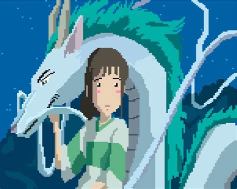 Spirited Away - Pixel Art, Bárbara Mendes | Pixel art, Art, Artwork